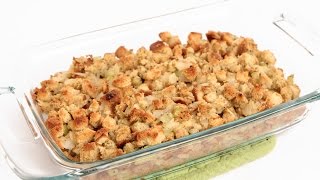 Classic Stuffing Recipe  Laura Vitale  Laura in the Kitchen Episode 843 [upl. by Nylzaj]