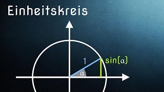 Einheitskreis Einführung Sinus und Kosinus am Einheitskreis [upl. by Bosch696]