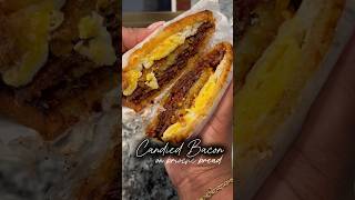 Candied Bacon 🥓 bacon breakfastideas baconlover hashbrowns foodie brioche cheese [upl. by Fasano]