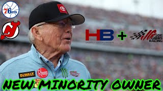 Joe Gibbs has sold a minority equity stake in JGR to HBSE Gibbs to be part owner in 76ers amp Devils [upl. by Mosira531]