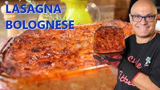 LASAGNE alla BOLOGNESE ricetta della lasagna alla bolognese semplificata [upl. by Releyks]