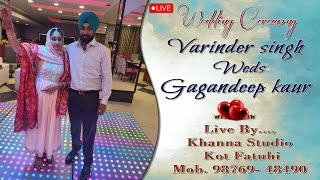 Varinder singh Weds Gagandeep kaur  Path Batna amp Jago  Live By Khanna Digital Studio 98769 48490 [upl. by Barrett]