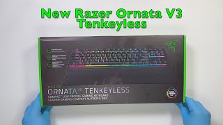 New Razer Ornata V3 Tenkeyless  Unboxing ASMR [upl. by Ayanej940]