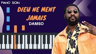 Damso  Dieu ne ment jamais Piano fr Cover Tutoriel KARAOKE Paroles [upl. by Esirahc]