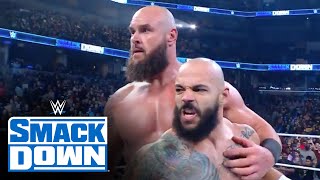 Braun Strowman saves Ricochet from Hit Row SmackDown Jan 6 2023 [upl. by Ardra]