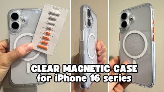 Torras Clear Magnetic Case with Exchangeable Buttons for iPhone 16 Series  Full Demo  Review [upl. by Olimac652]