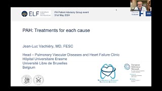 Pulmonary arterial hypertension treatments for each cause  JeanLuc Vachiéry [upl. by Aitnahs]