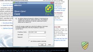 Download and Install VSphere client connected to ESXi [upl. by Vassili]