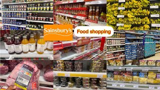 SAINSBURYS SHOPPING UKNEW IN SAINSBURYSBEST QUALITY FOODSHOP WITH MEBUDGET SHOPPING [upl. by Pressman]