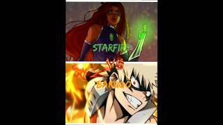 tournament part 5 Starfire vs bakugo dcuniverse myheroacademia anime comics kiss [upl. by Valenta]