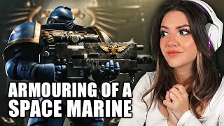 I AM DOOM  The Armouring of a Space Marine Cinematic Trailer Reaction [upl. by Gorden]