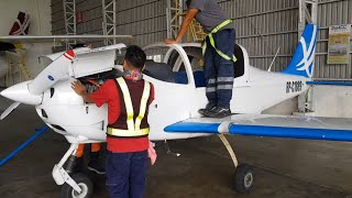 Tecnam P2002JF 100 hour Inspection [upl. by Etnahc]