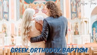 Greek Orthodox Baptism Video  Gerasimos Kairos  Holy Trinity Greek Orthodox Church Dallas [upl. by Ahsiener676]