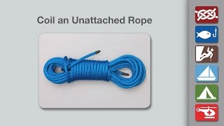 Coiling Rope  How to Coil Rope Unattached [upl. by Aniroc]