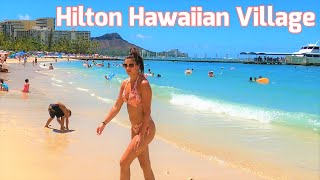 4K HAWAII  HILTON HAWAIIAN VILLAGE wLuau  The best Waikiki resort for a family getaway [upl. by Buckels]