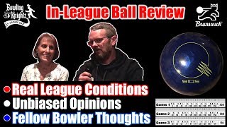 InLeague Ball Review  QUANTUM BIAS PEARL by Brunswick  Bowling Knightz Garage Shop [upl. by Ardnoik]