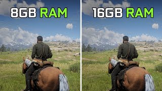 8GB RAM vs 16GB RAM  12 Games Tested in 2024  Side by Side Comparison [upl. by Kcire]