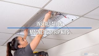 MaxLite LED RKT Series Recess Troffer Retrofit Kit Installation Video [upl. by Kimmi]