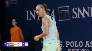 DIANE PARRY BEING A HATER AZZ AGAINST JIL TEICHMANN FANS Palermo Open 2024 [upl. by Roderigo]