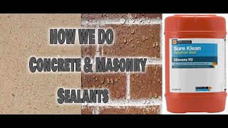 SIloxane PD How We Do Concrete amp Masonry Sealants [upl. by Hailee585]