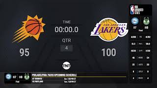 Phoenix Suns  Los Angeles Lakers Live Scoreboard [upl. by Itsa]