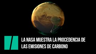 La NASA muestra cómo se vería el mundo si las emisiones de carbono fueran visibles [upl. by Marv]