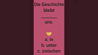 Präpositionen und Artikel Akkusativ oder Dativ Die Geschichte bleibt unter uns präposition [upl. by Lyris]