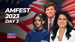 LIVE AmericaFest 2023–Day 3 With Tucker Carlson Candace Owens Tulsi Gabbard and More [upl. by Rimhsak]