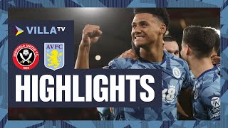 MATCH HIGHLIGHTS  Sheffield United 05 Aston Villa [upl. by Ailekahs]