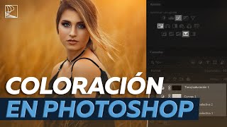 Tres ajustes para hacer la coloración en Photoshop [upl. by Grannias]