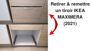 Comment retirer puis remettre un tiroir Ikea Maximera déposer puis reposer démonter puis remonter [upl. by Sorgalim479]