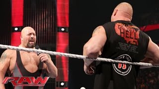 Brock Lesnar lays waste to Big Show Raw Oct 5 2015 [upl. by Nations]