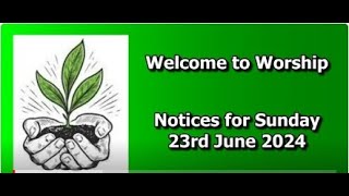 Announcements Sunday 23 June 2024 [upl. by Yerffoj]