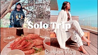 Durban Vlog  Flysafair R8 Sale Ocean Dune Trail to the beach umhlanga  Solo Trip Part 1 [upl. by Nosduh]