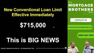 715000 New 2023 Conventional Mortgage Loan Limit [upl. by Bernelle]