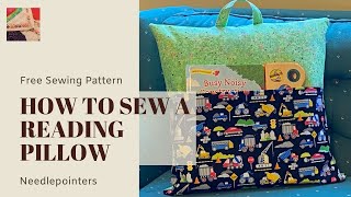 How to Sew a Reading Book Pocket Pillow Free Pattern [upl. by Novit]