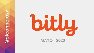 Cómo usar Bitly para acortar y personalizar URL  Mayo 2020 [upl. by Pressey]