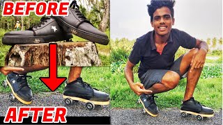 Homemade Skating Shoe😱 How To Make A Roller Skating Shoe At Home Easy  Oxten Ideas [upl. by Aissila]