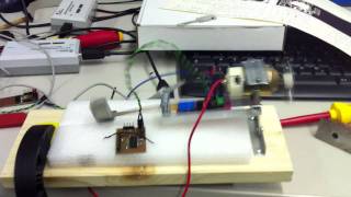 Piezoelectrical Energy Harvesting from vibration with a DC motor [upl. by Timothy]