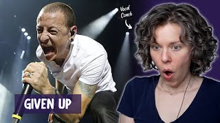 Reaction to quotGiven Upquot by Linkin Park Firsttime Listen and Vocal Analysis [upl. by Carrick617]