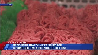 Nationwide health alert issued for ground beef for potential E Coli [upl. by Hayyim]