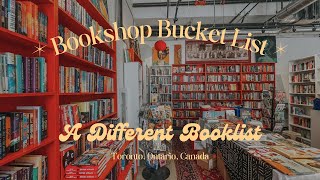 A Different Booklist 📚 Toronto Ontario 🇨🇦 Bookshop Bucket List [upl. by Eydnarb598]