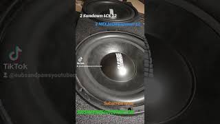 4X 12 Inch sub Sundown Audio LCS12 subwoofer MTX JackHammer 12 subwoofers shorts [upl. by Basso103]