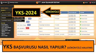 YKS BAŞVURUSU NASIL YAPILIR GÖRÜNTÜLÜ ANLATIM 2024 YKS BAŞVURUSUÖSYM ŞİFRESİ ALMA [upl. by Aihsal69]