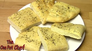 Basic Focaccia Bread  One Pot Chef [upl. by Aneez]