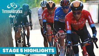 TirrenoAdriatico highlights Epic Van der Poel ride [upl. by Arianie465]