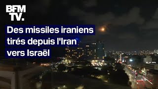 Des missiles iraniens tirés depuis lIran vers Israël [upl. by Annaujat]