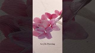 How to Paint Hydrangeas Beautifully with Acrylic Paints수국 쉽게 그리는 놀라운 방법 drawing [upl. by Oremor]