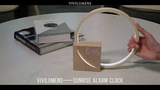 Vivilumens Sunrise Alarm Clocksleep alarm [upl. by Jedlicka]