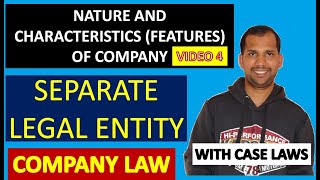 Separate Legal Entity  Nature Features and Characteristics of Company  Video 4  Company Law [upl. by Odrautse]